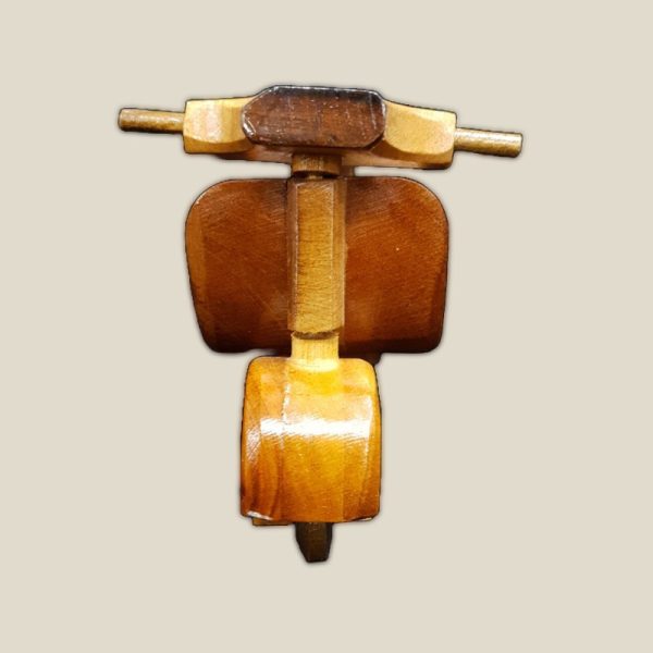 A unique wooden Vespa motorbike - Image 3