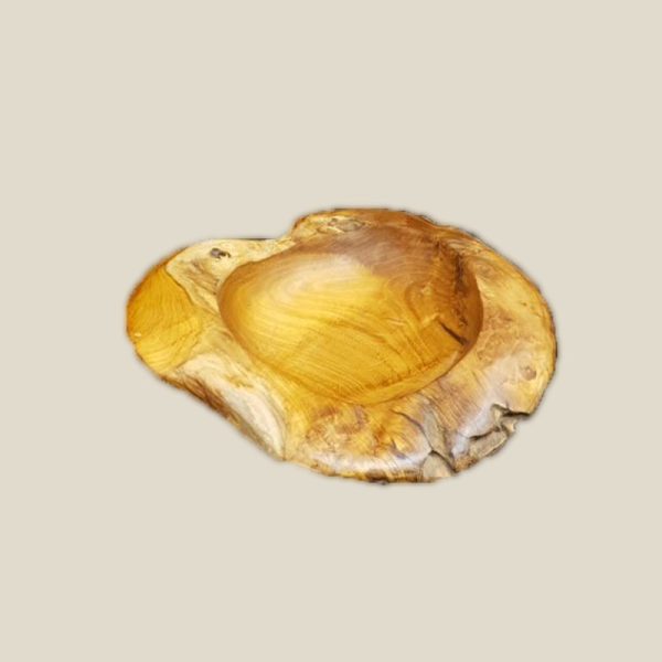 Teak Root Wooden Rustic Bowl - Image 2