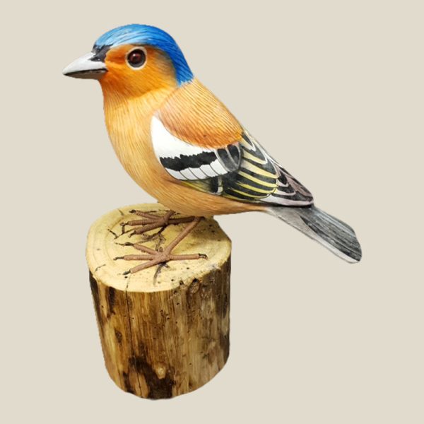 Hand Carved and Painted Wooden Chaffinch