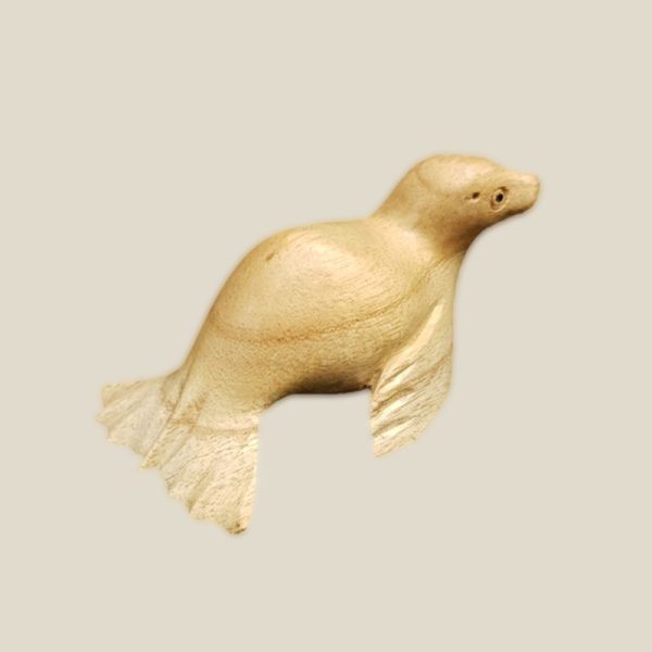 Hand Carved Wooden Seal - Image 2