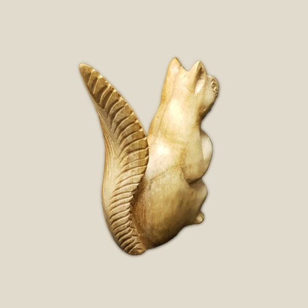 Hand Carved Wooden Squirrel - Image 5