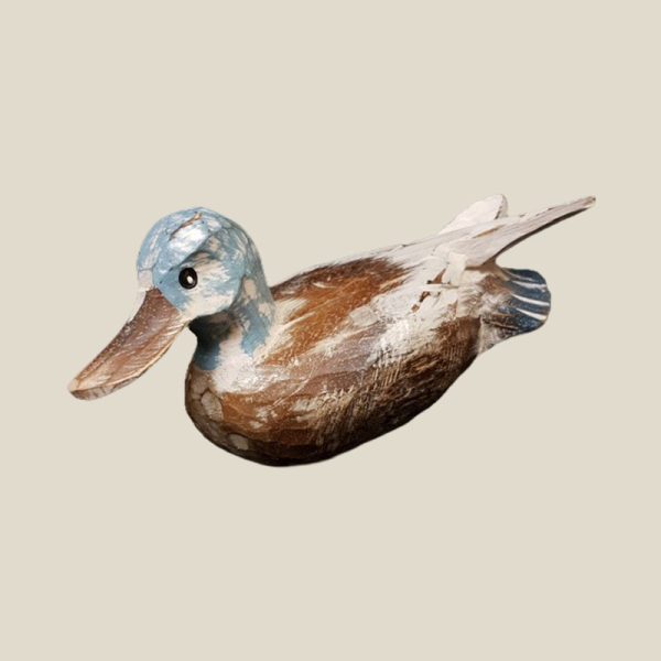Hand Carved and Paint washed Wooden Duck - Image 4