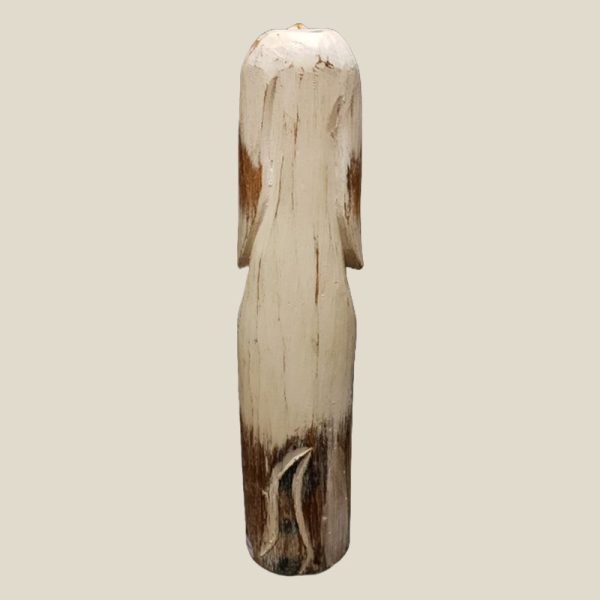 Wooden paint washed Dog vintage style - Image 4
